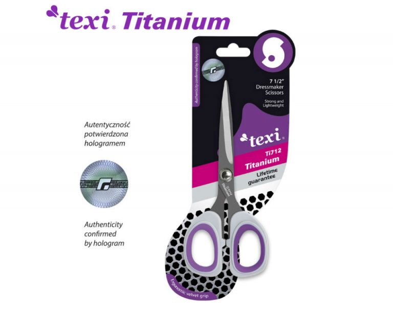 Tijeras de titanio TEXI 19 cm