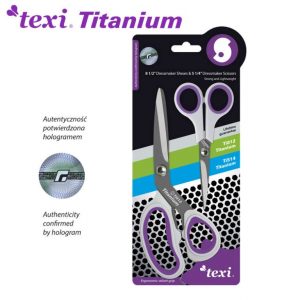 Pack tijeras de titanio TEXI 22 cm + 13 cm