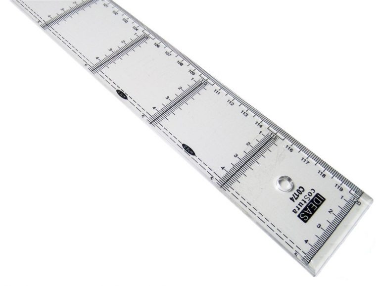 Regla de 120 cm de plástico 4 mm